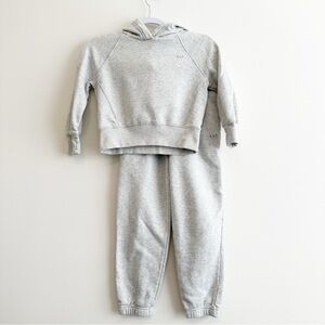 abercrombie kids Light Gray Hoodie & Joggers Set